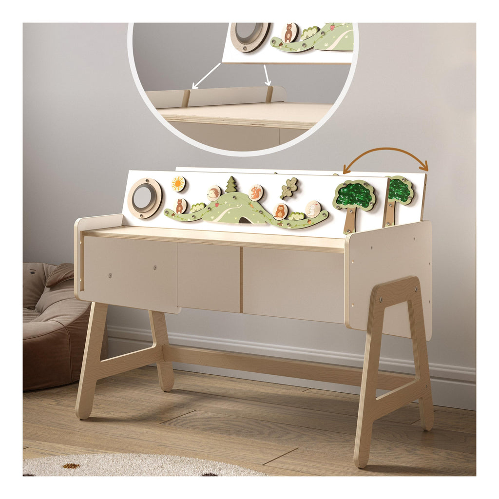 2-In-1 Toy Shelf & Table – Lilu