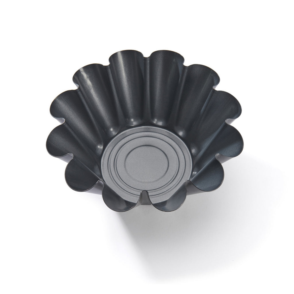 Stampo Per Brioche A 12 Scanalature In Acciaio Antiaderente - Ø 22 Cm