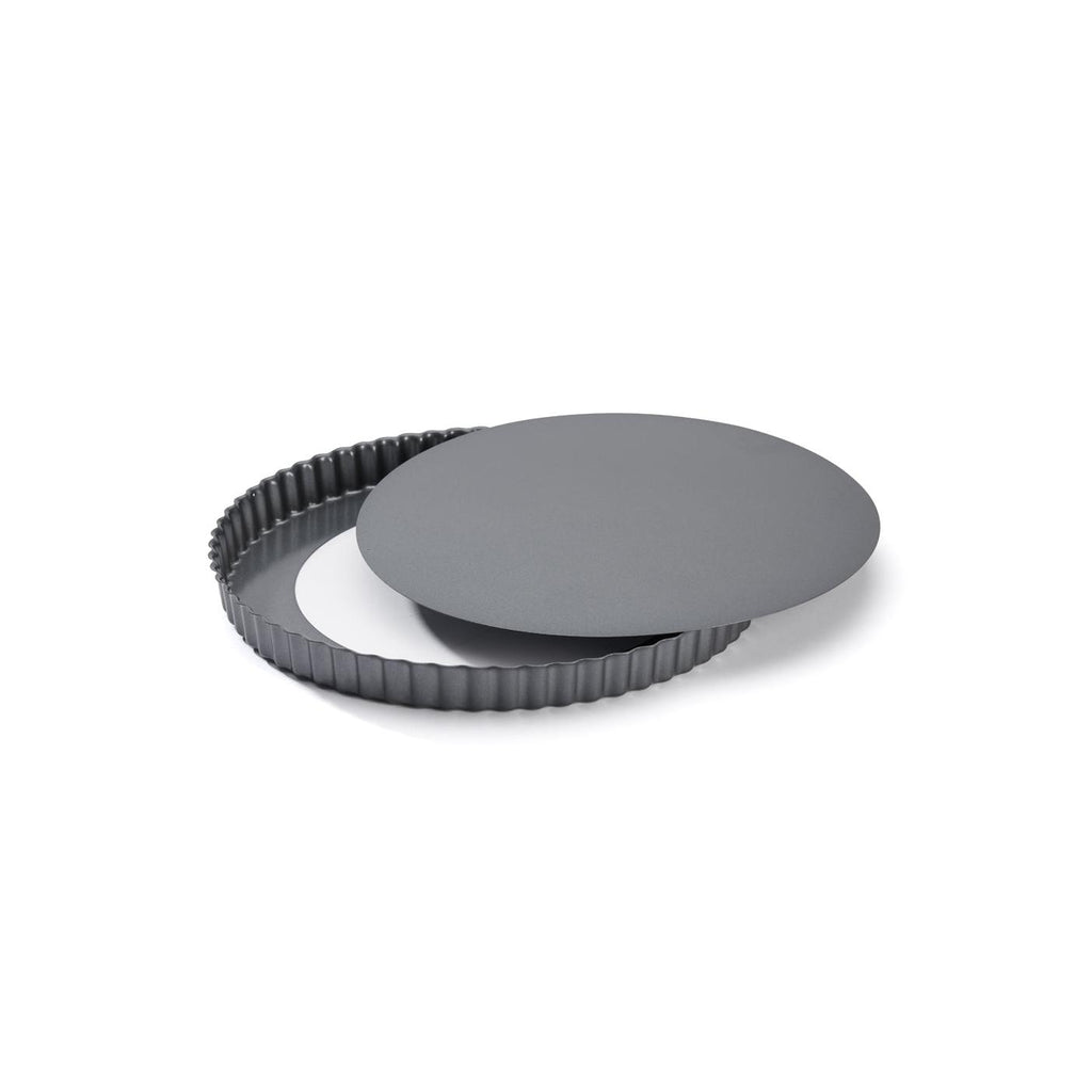 Non-Stick Steel Round Tart Tin with Removable Base - Ø 28 cm
