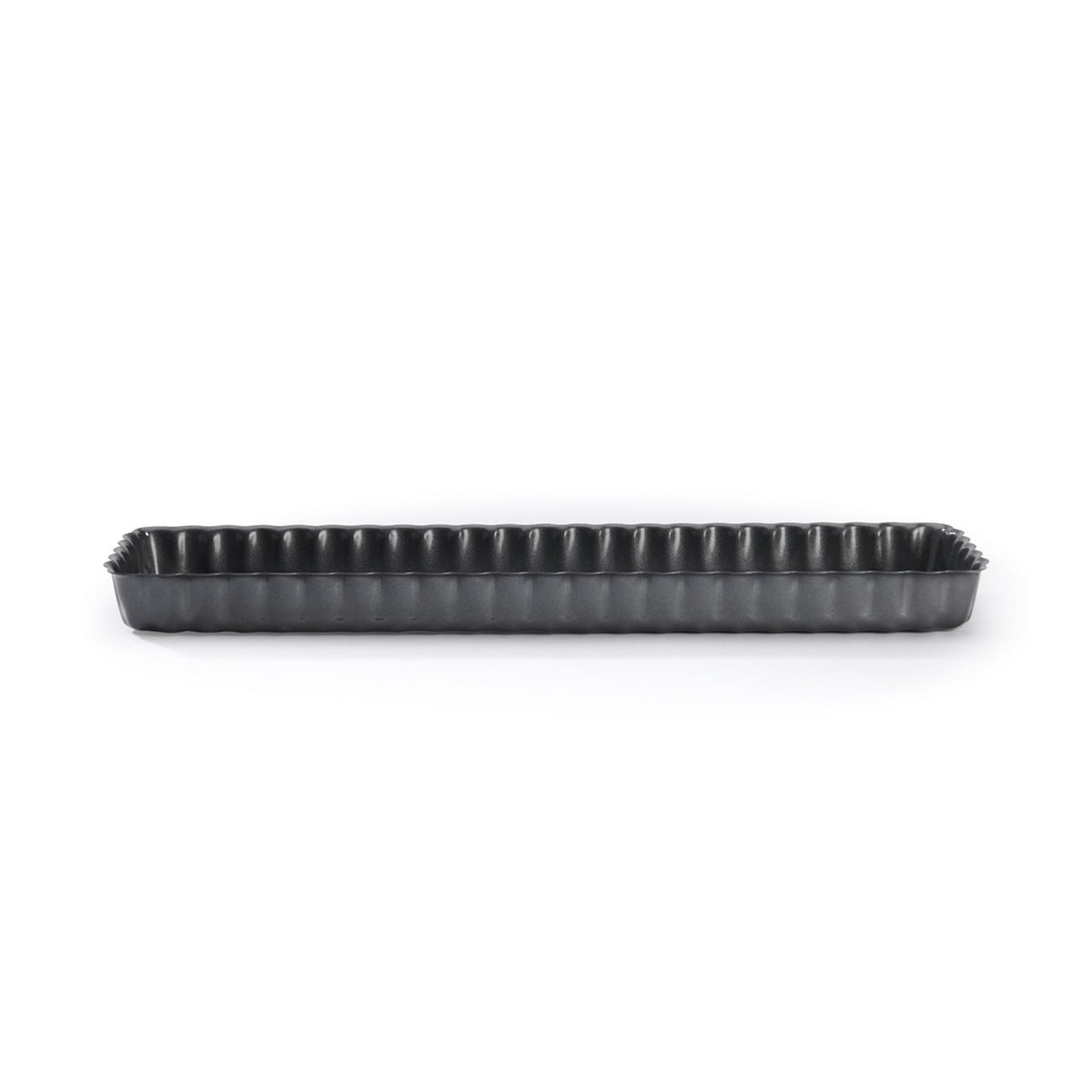 Rectangular Tart Tin with Removable Base in Non-stick Steel