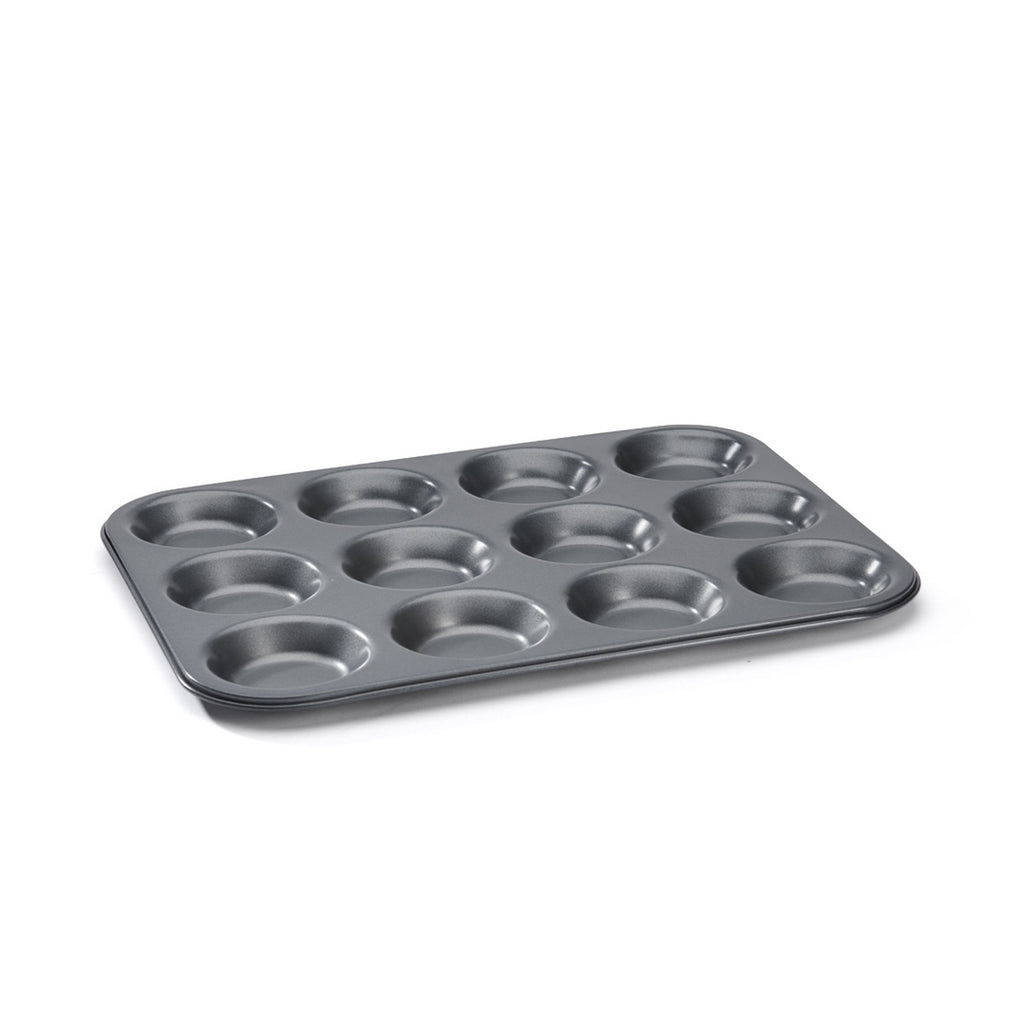 Plaque 12 Tartelettes En Acier Antiadhésif - Ø 7 Cm - 34 x 26 Cm