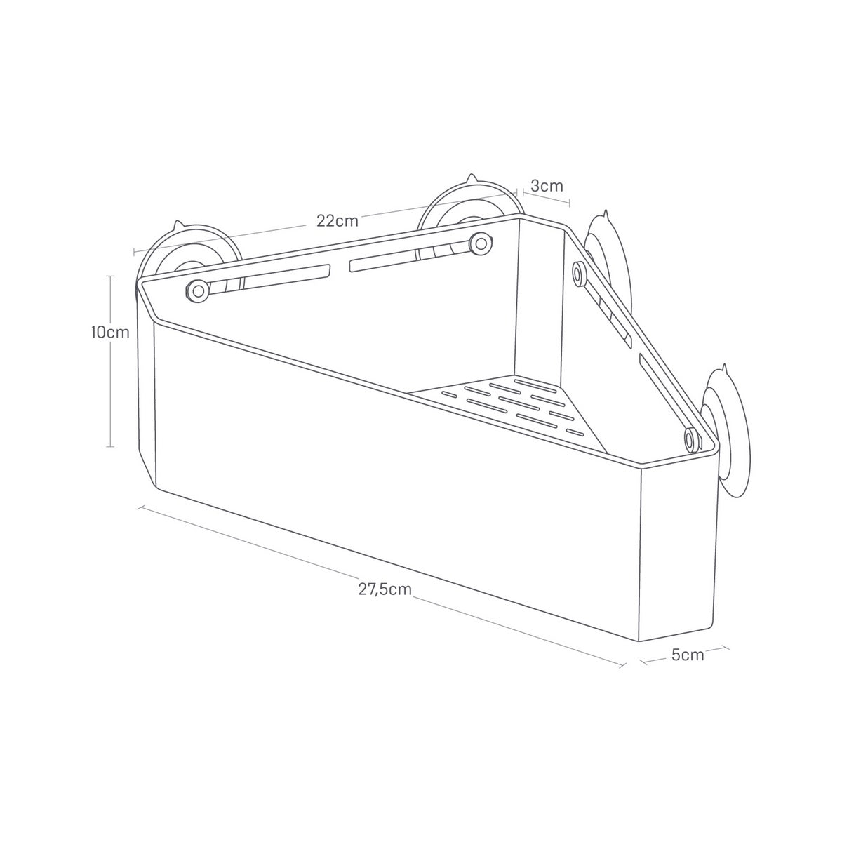 Corner Shelf - Tower - White