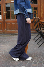 Pantalon Axel Fine Rayure Marine