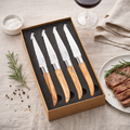 Coffret De 4 Couteaux À Steak - Bois D'Olive - Lg Heritage