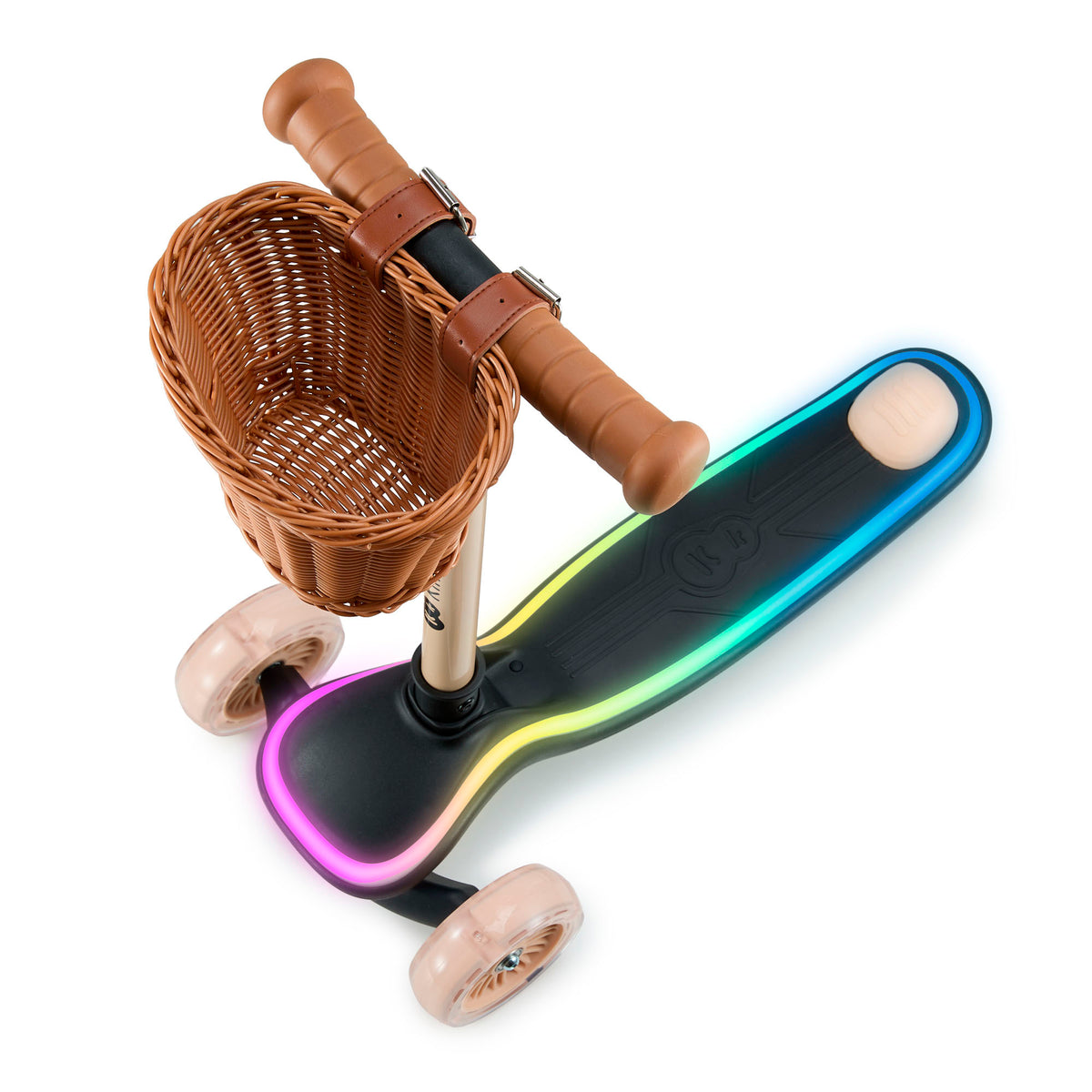 Trottinette À Trois Roues À Led Raket Beige