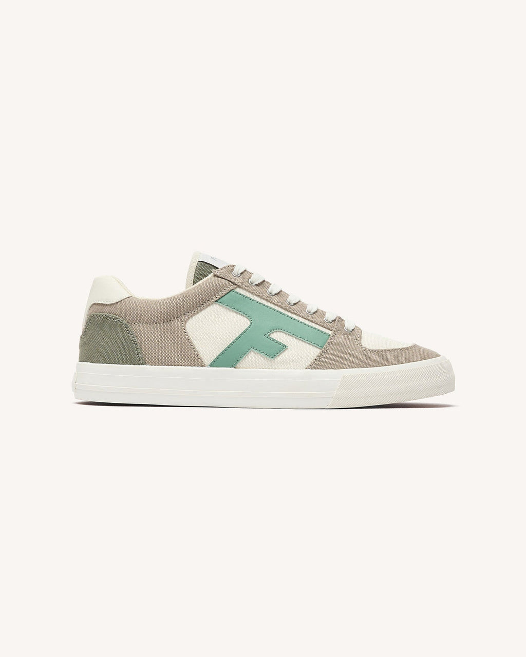Canvas-Sneaker Beige Und Blau