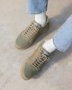 Dark Khaki Trainers