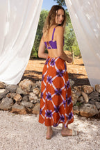 The Fine Brides Carolina Geo Tie And Dye Dress