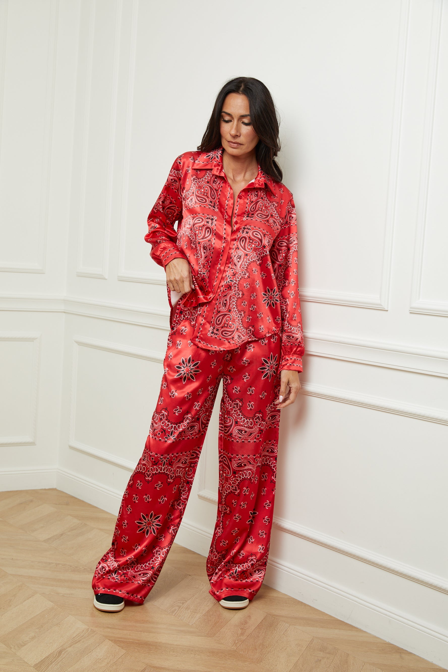 Bandana Trousers - Red