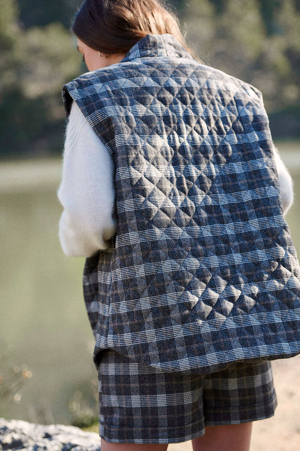 Chaqueta Verveine - Cuadros Carbón