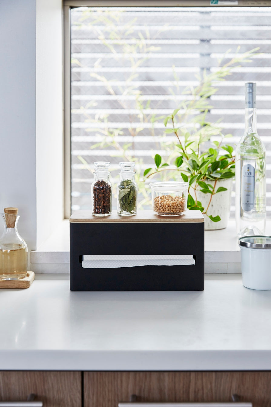Portafazzoletti a doppio lato - Rin - Nero
