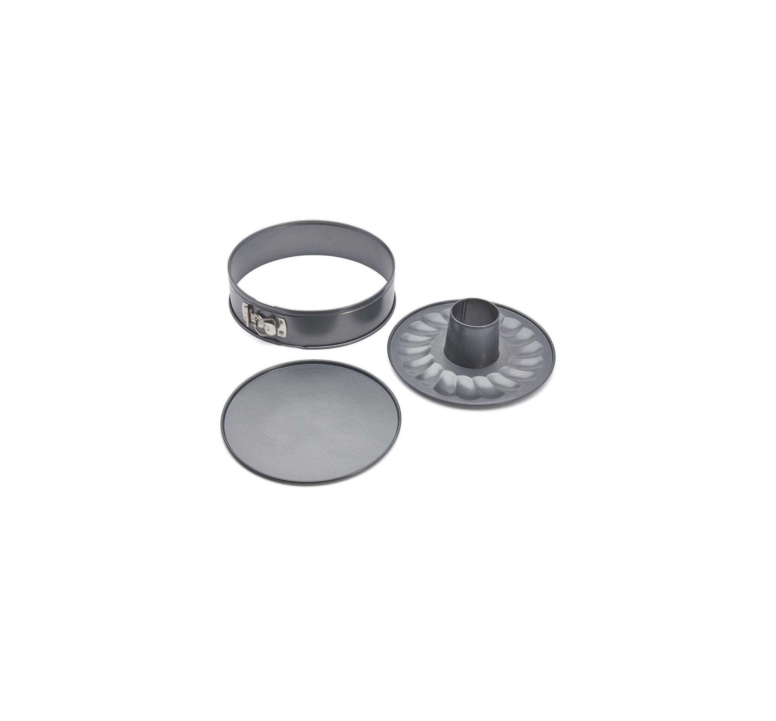 Removable Sponge Cake and Savarin Tin with 2 Bases in Non-stick Steel - Ø 26 cm