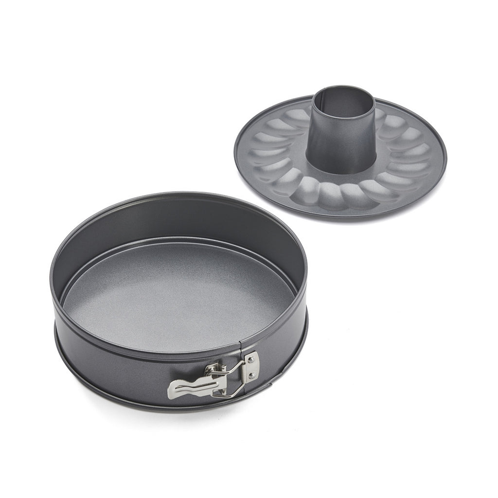 Removable Sponge Cake and Savarin Tin with 2 Bases in Non-stick Steel - Ø 26 cm