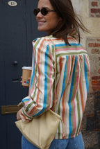 Camisa Marilou Rayas Multicolor Azul