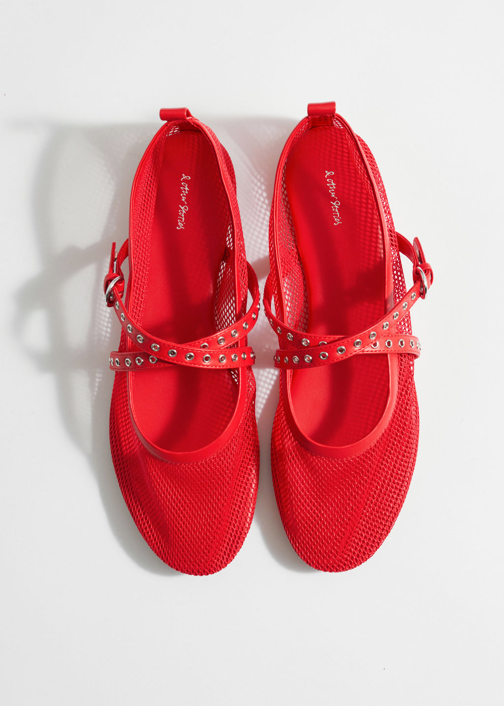 Zapatos Charly Mesh Ballerina Speed - Rojo - Mujer