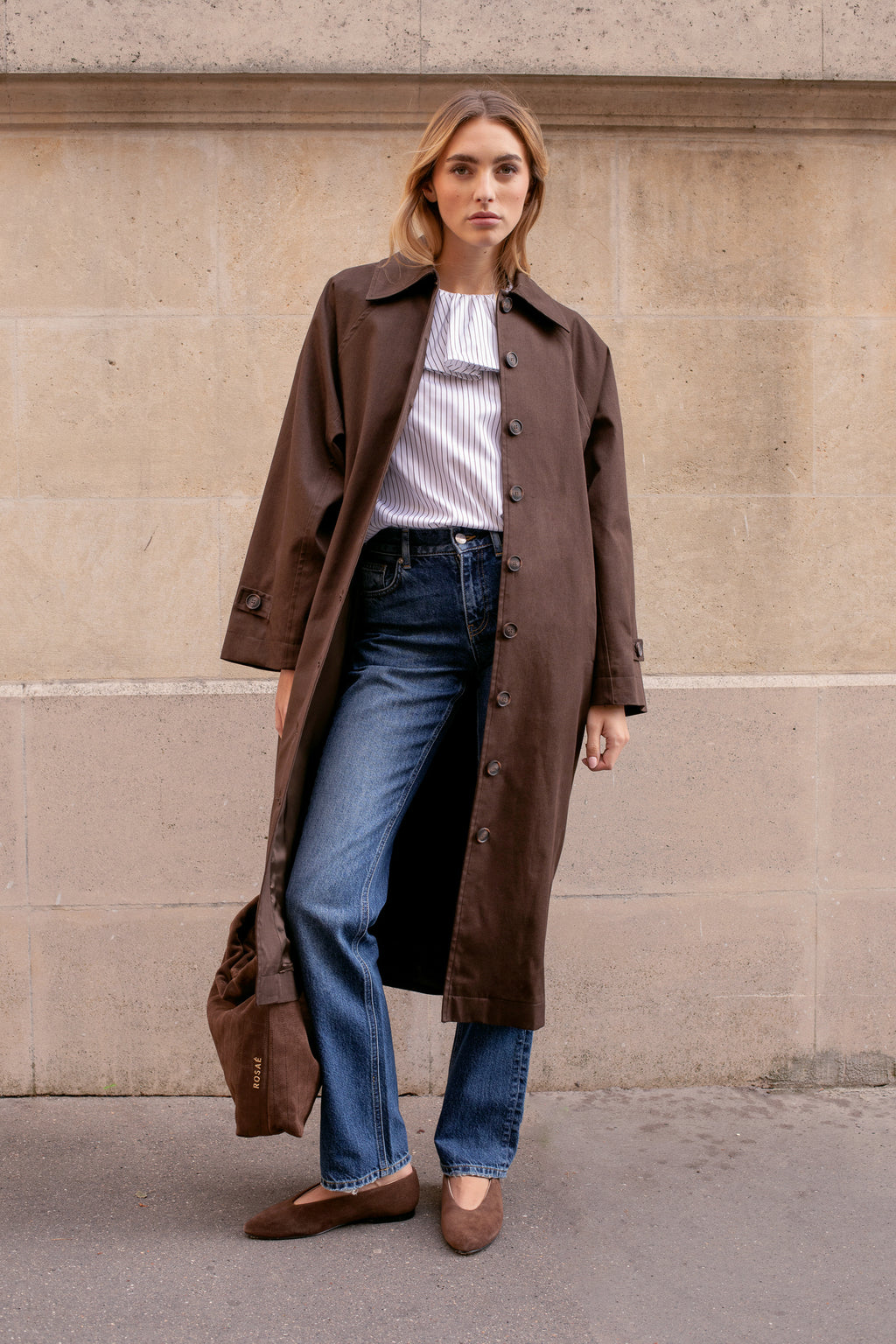 Le Saturnin Trench Coats - Dark Brown
