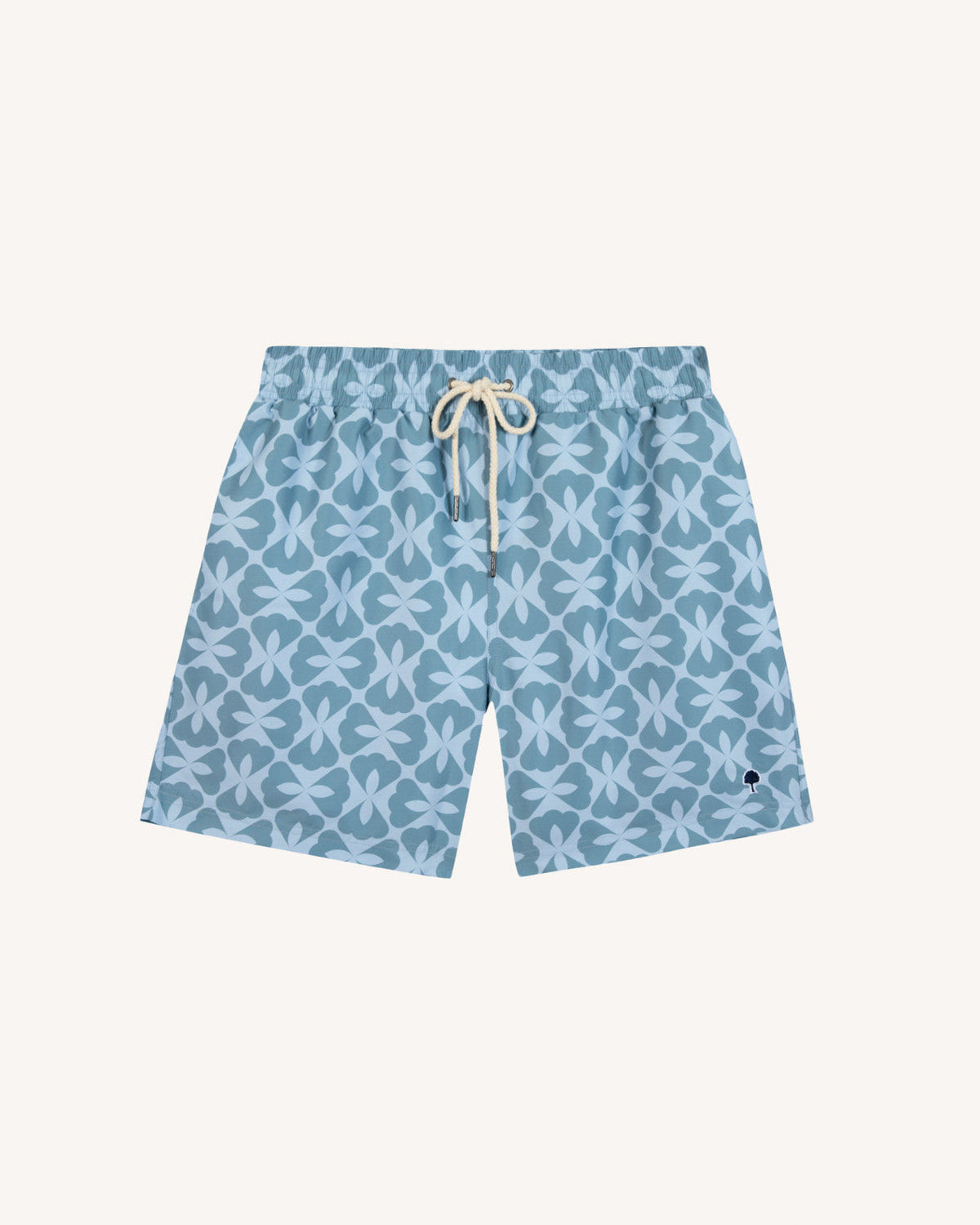 Ljusblå badshorts