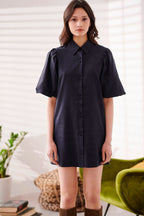 Roscoea Dress - Navy