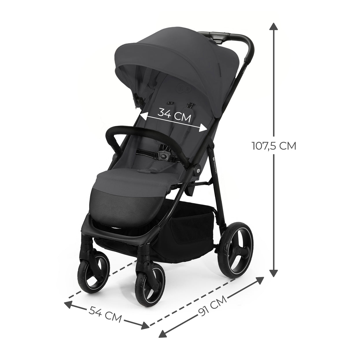 Silla de paseo Trig 3 Gris