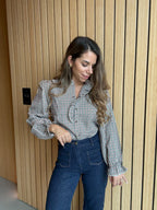 Jeanne Checked Blouse