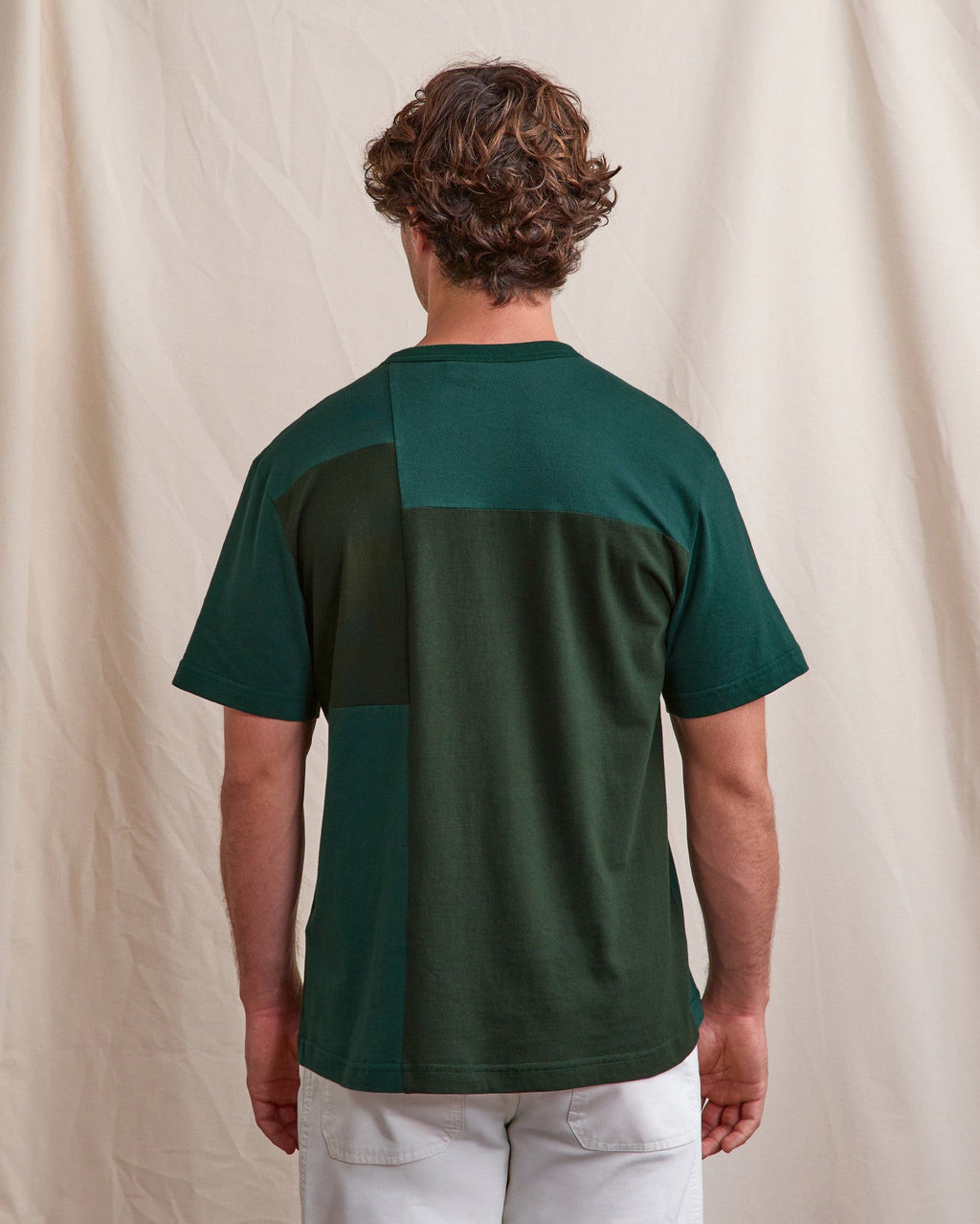 Upcyceltes Grünes T-Shirt Mit Print