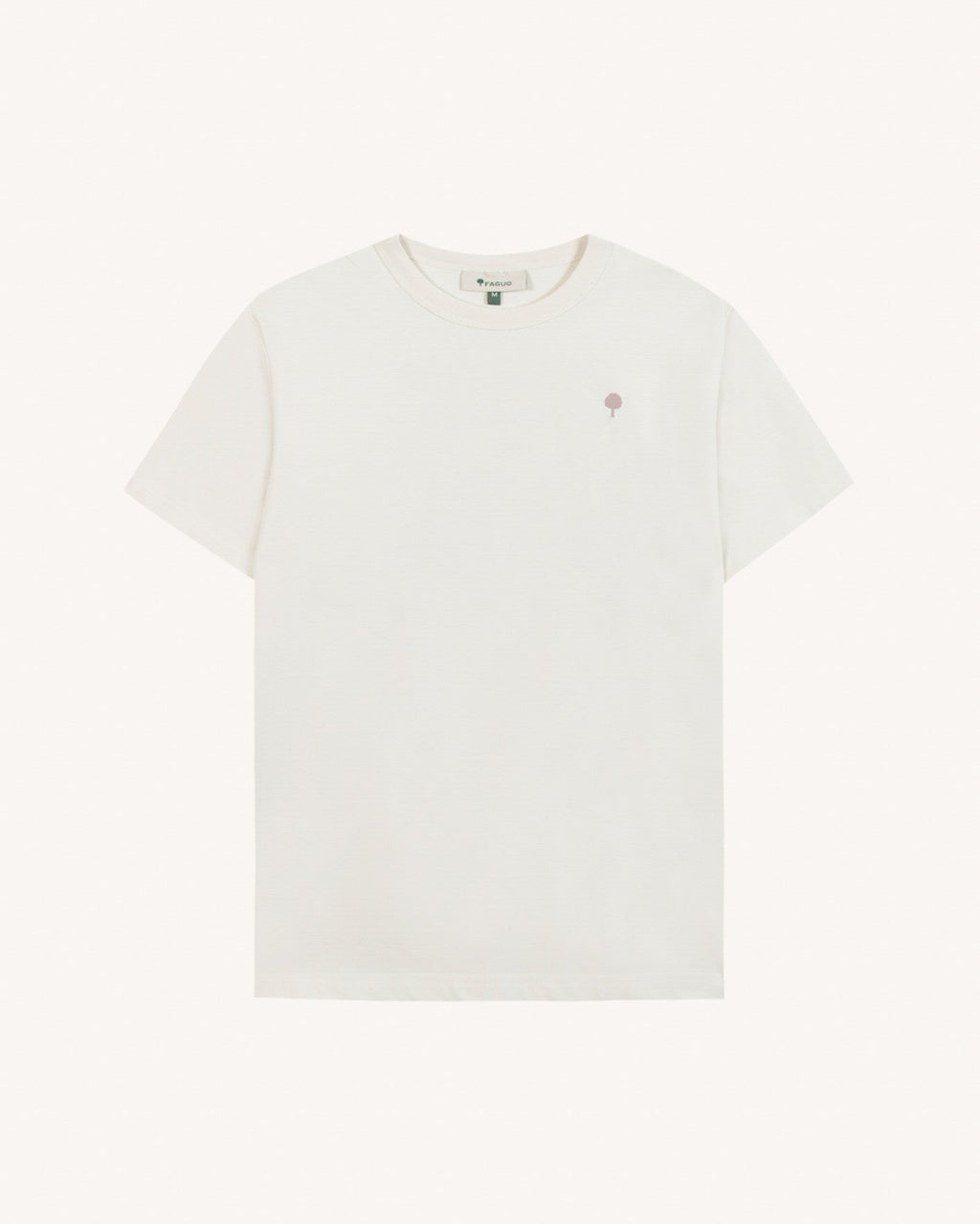 Flower art printed T-shirt ecru