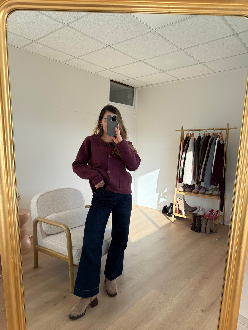 Cardigan Gloria Bordeaux