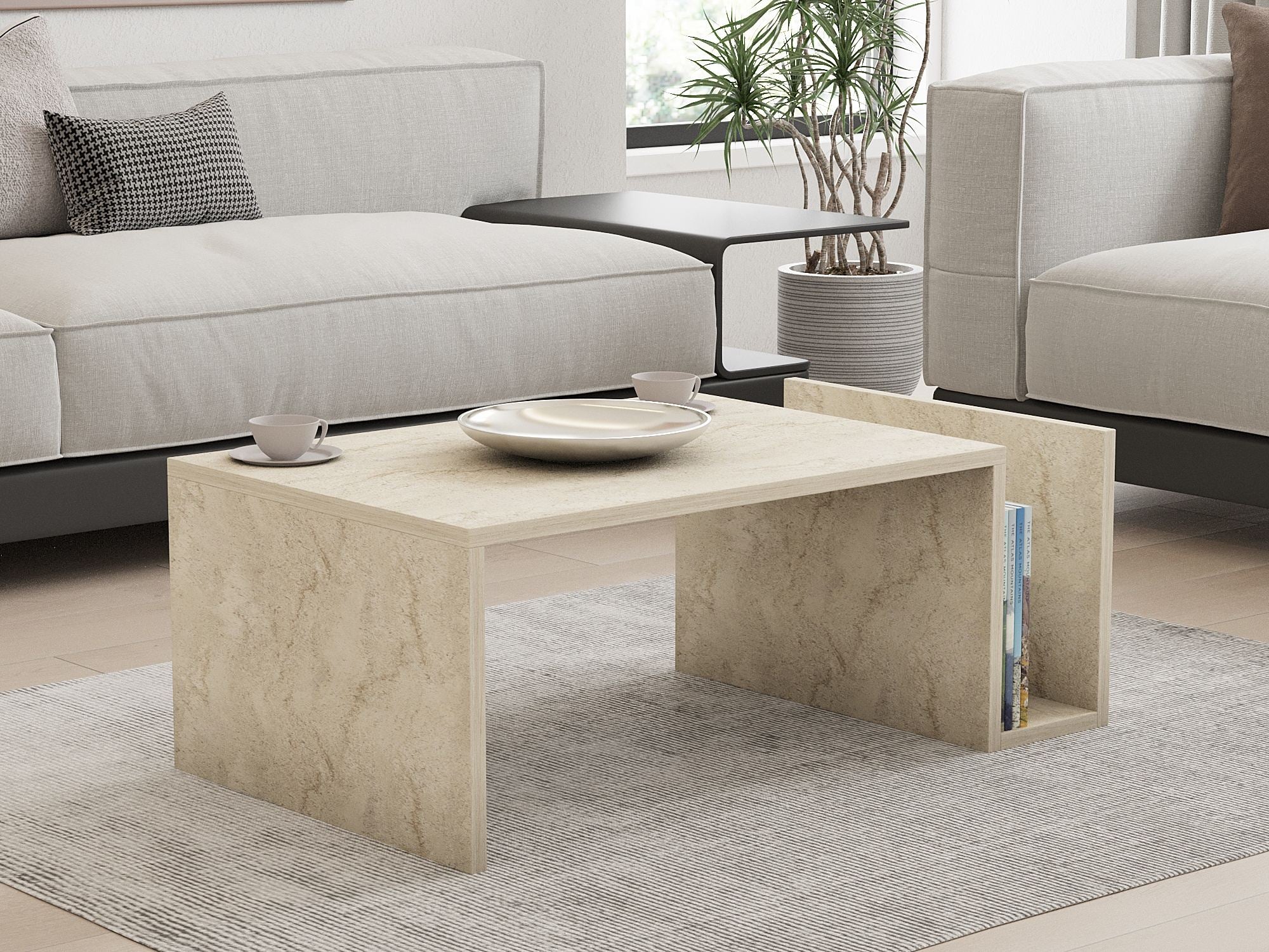 Tables Basses Memo - Travertin