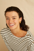 Toscane T-Shirt - Khaki Breton Stripe
