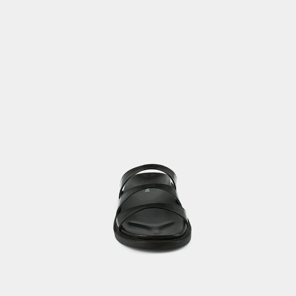 Mules Wafi Cuir Vernis - Noir