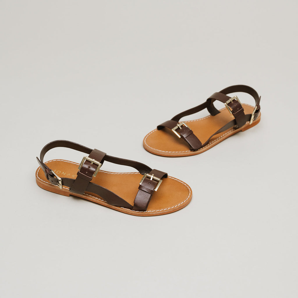 Plagettes Wiling Cuir - Marron foncé
