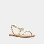 Sandales Windy Cuir Metallise - Or