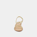 Sandales Windy Cuir Metallise - Or