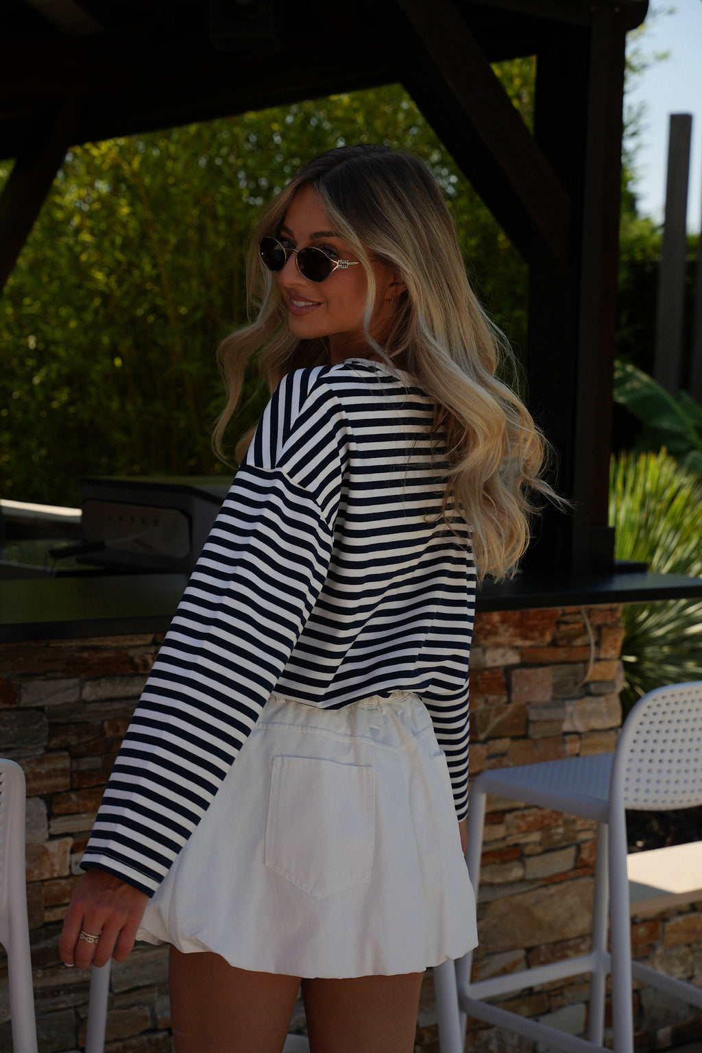 Océane Short Skirt - White