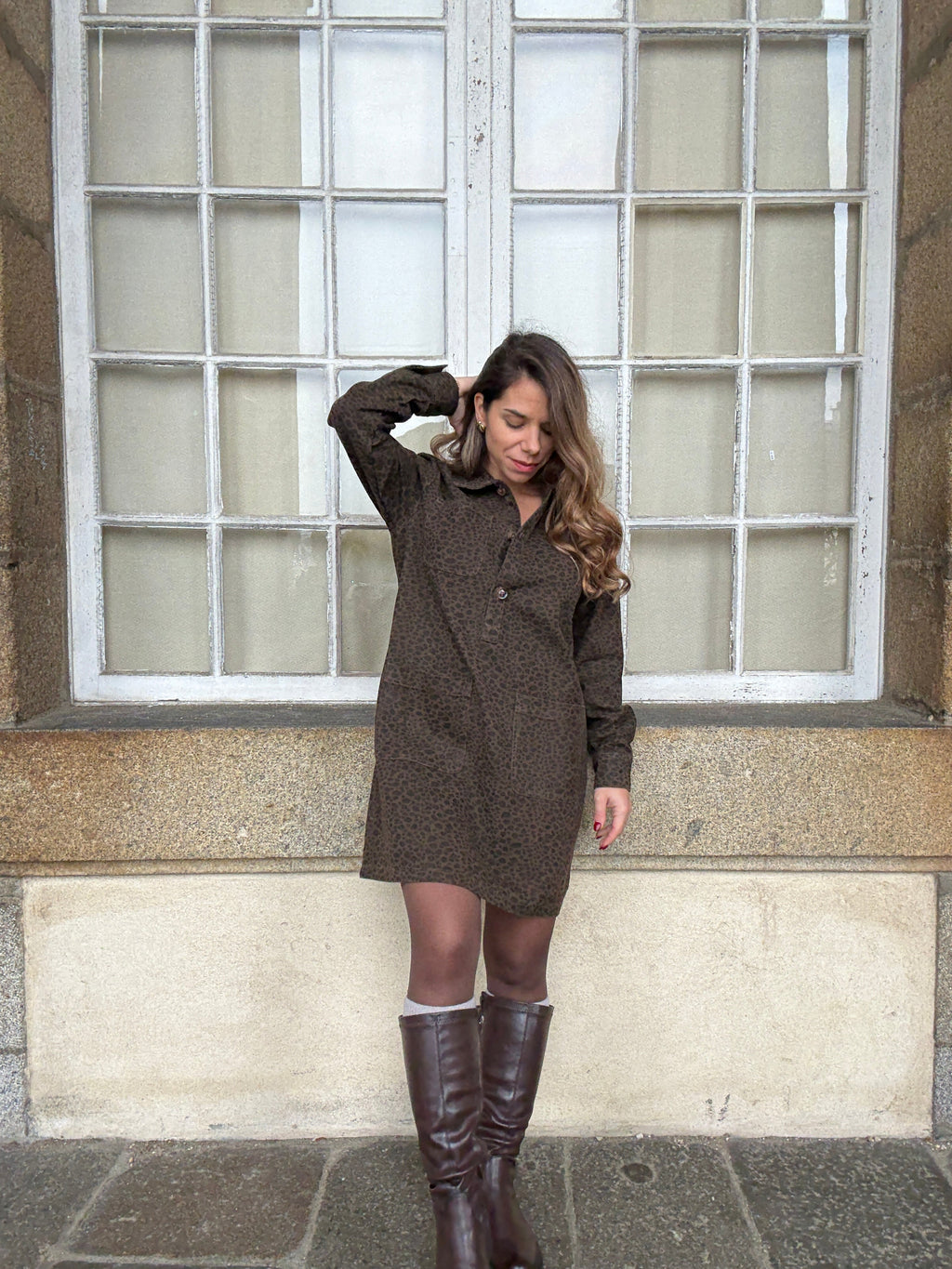 Alix Leopard Dress