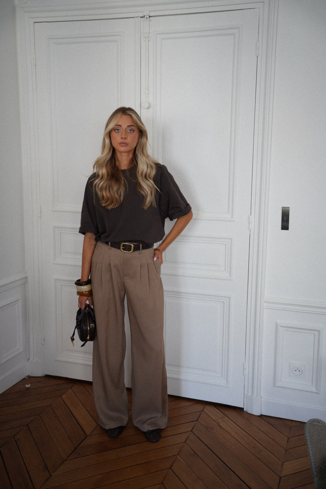 Pantalon Droit Achille - Taupe