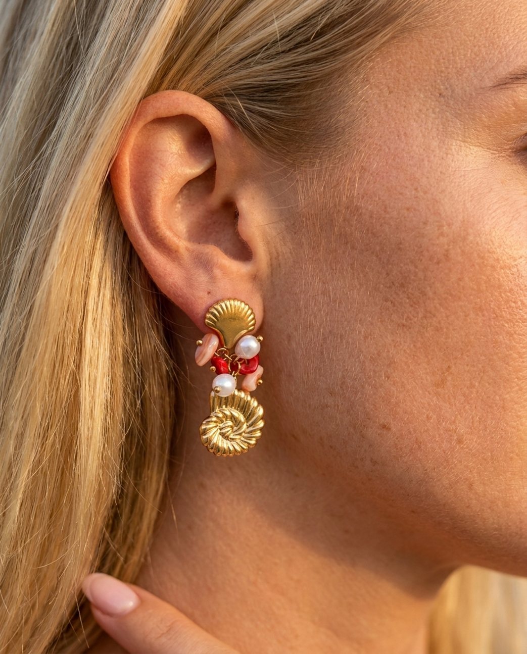 Boucles D'Oreilles Pink Bloom