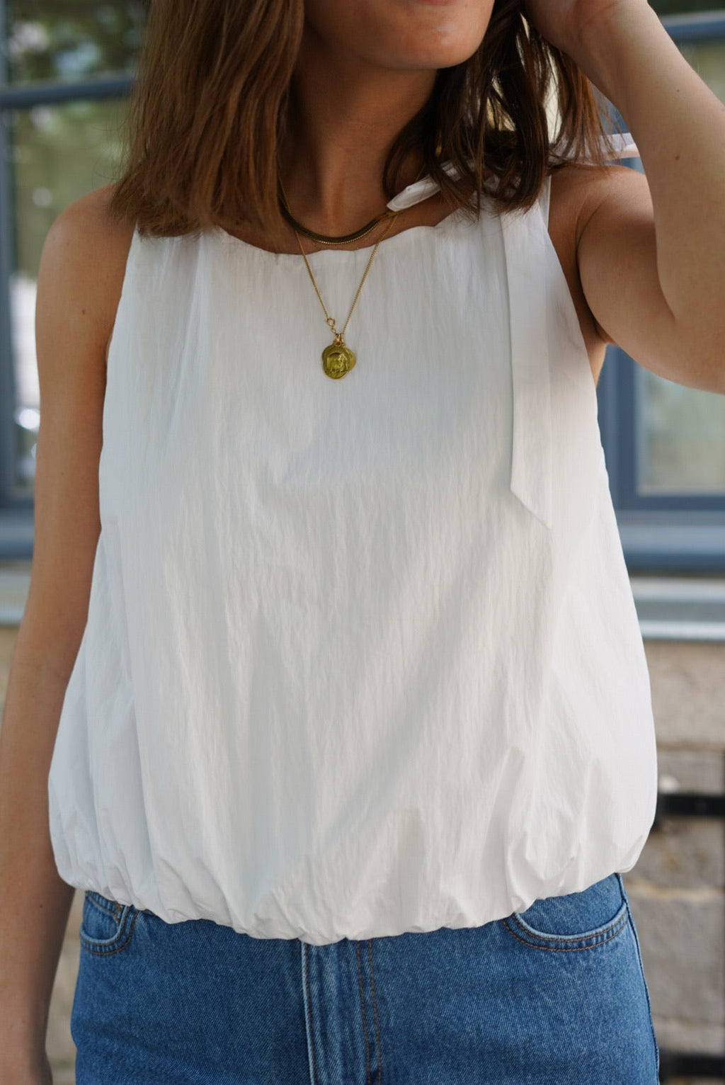 White Archibald Balloon Top