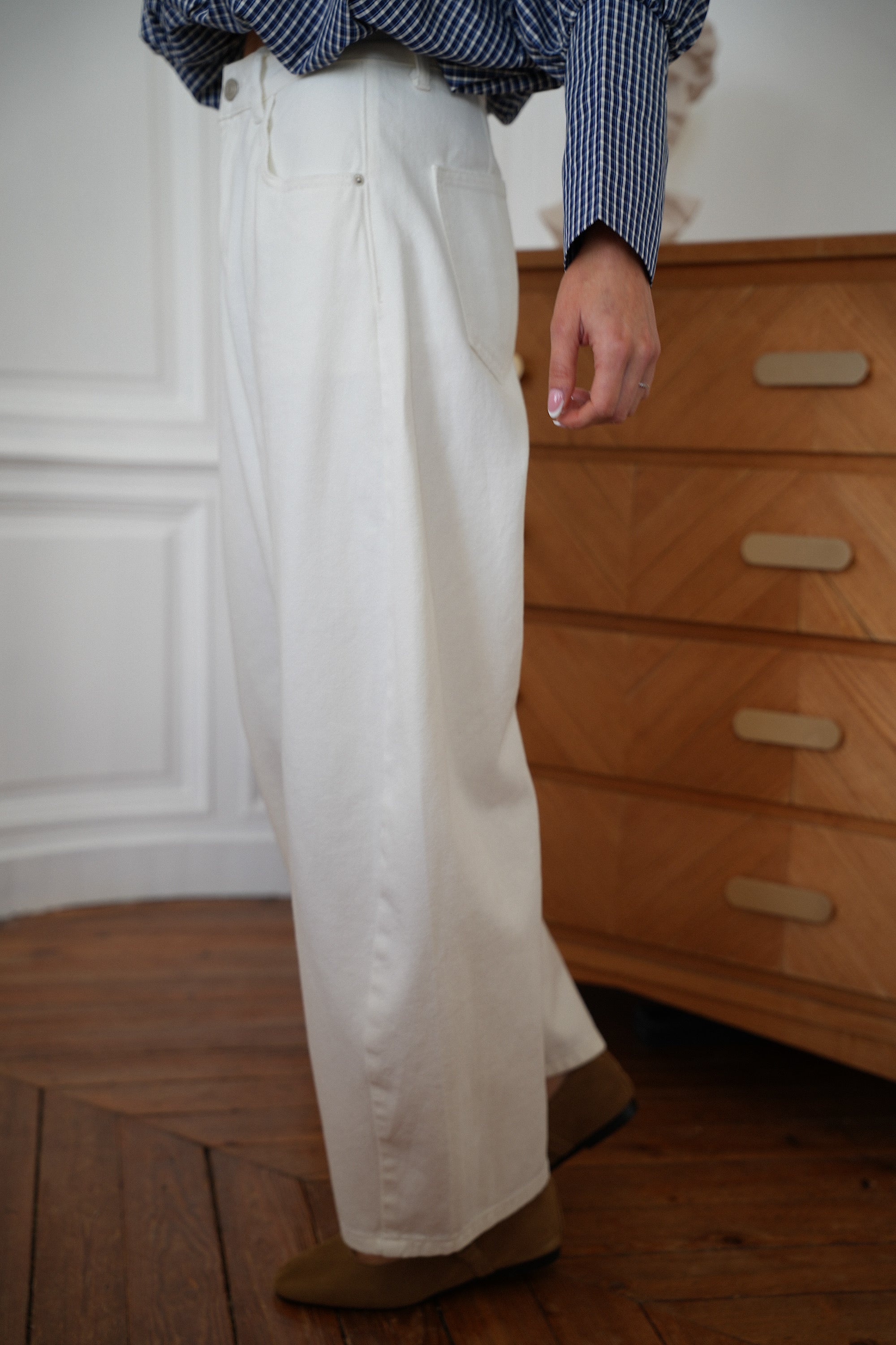 Jean Ample Izabel - Blanc