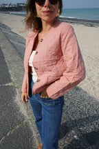 Pink Quilted Jacket