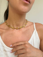 Collier Biche De Bere Vintage - Maille Formes Dorée