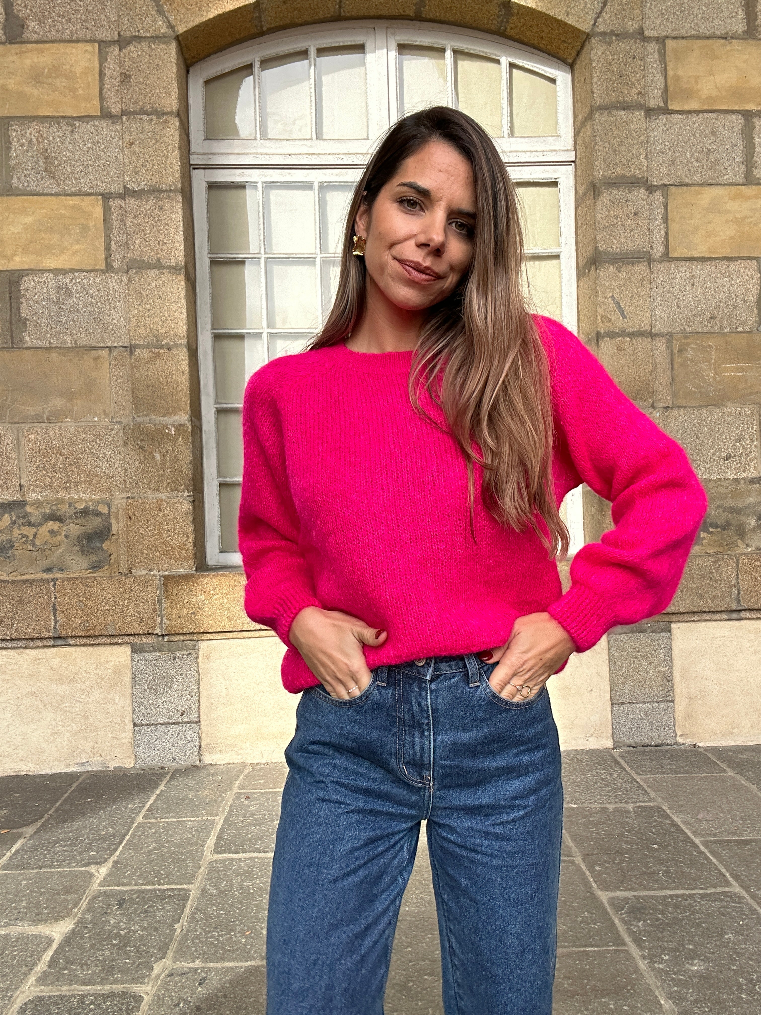 Anna Fuchsia Jumper