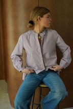 Alice Mottled Lilac Blouse