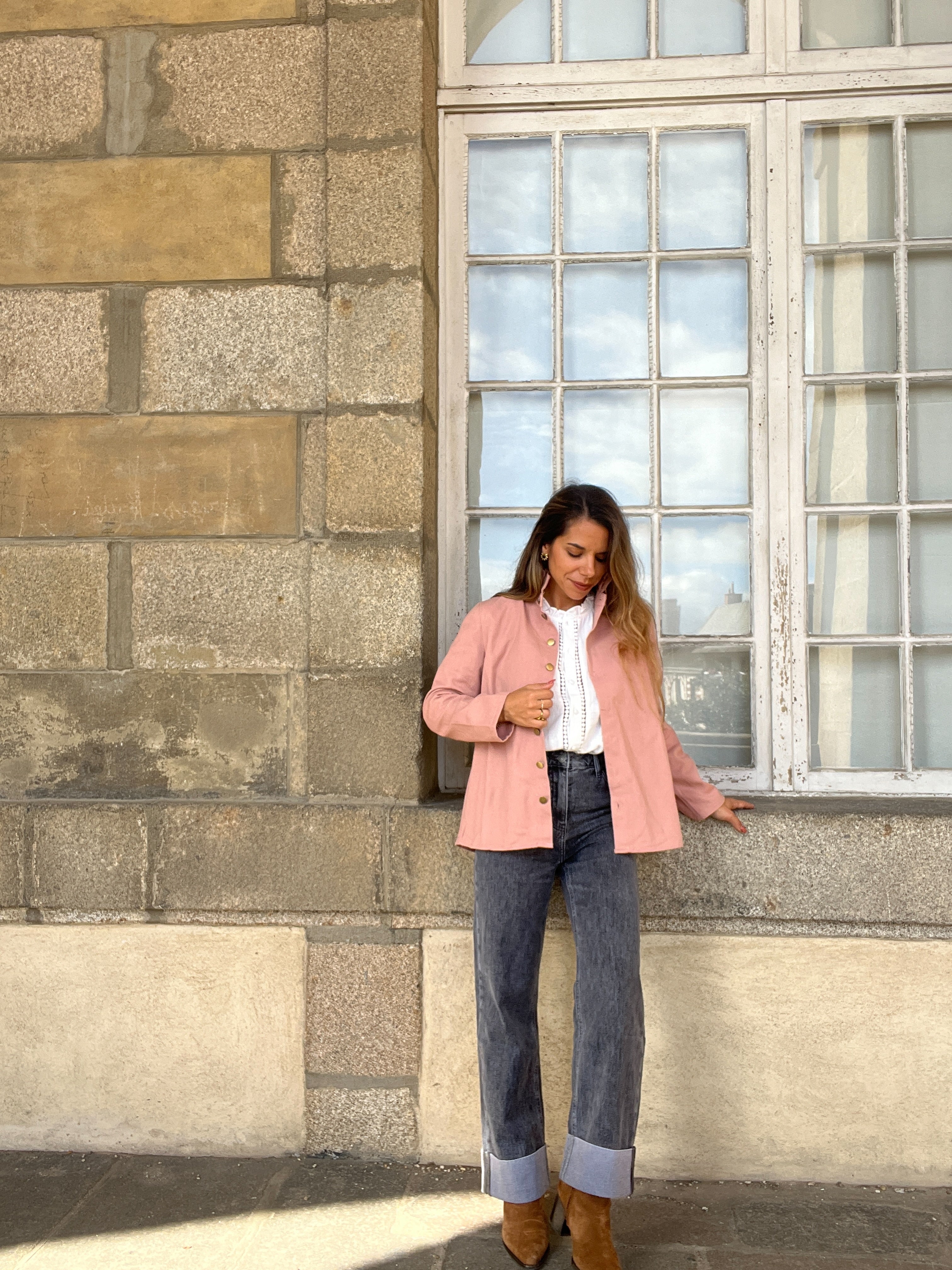 Chaqueta Vaquera Céleste Rosa Viejo