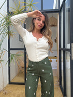 Pantalón fluido Lola caqui