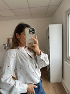 Camisa Garance Con Volantes Y Corazón