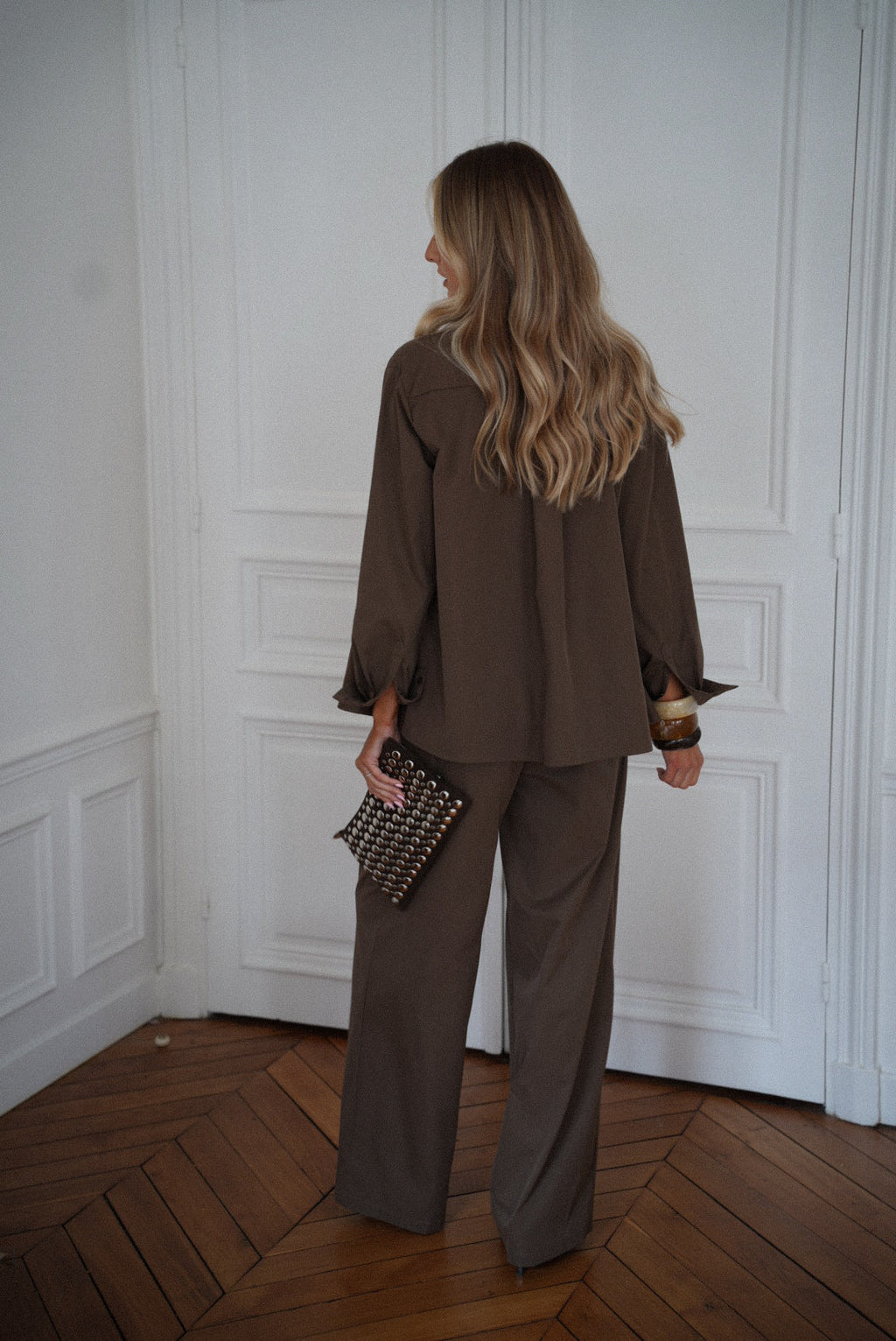 Pantalon Ample Meryam - Chocolat