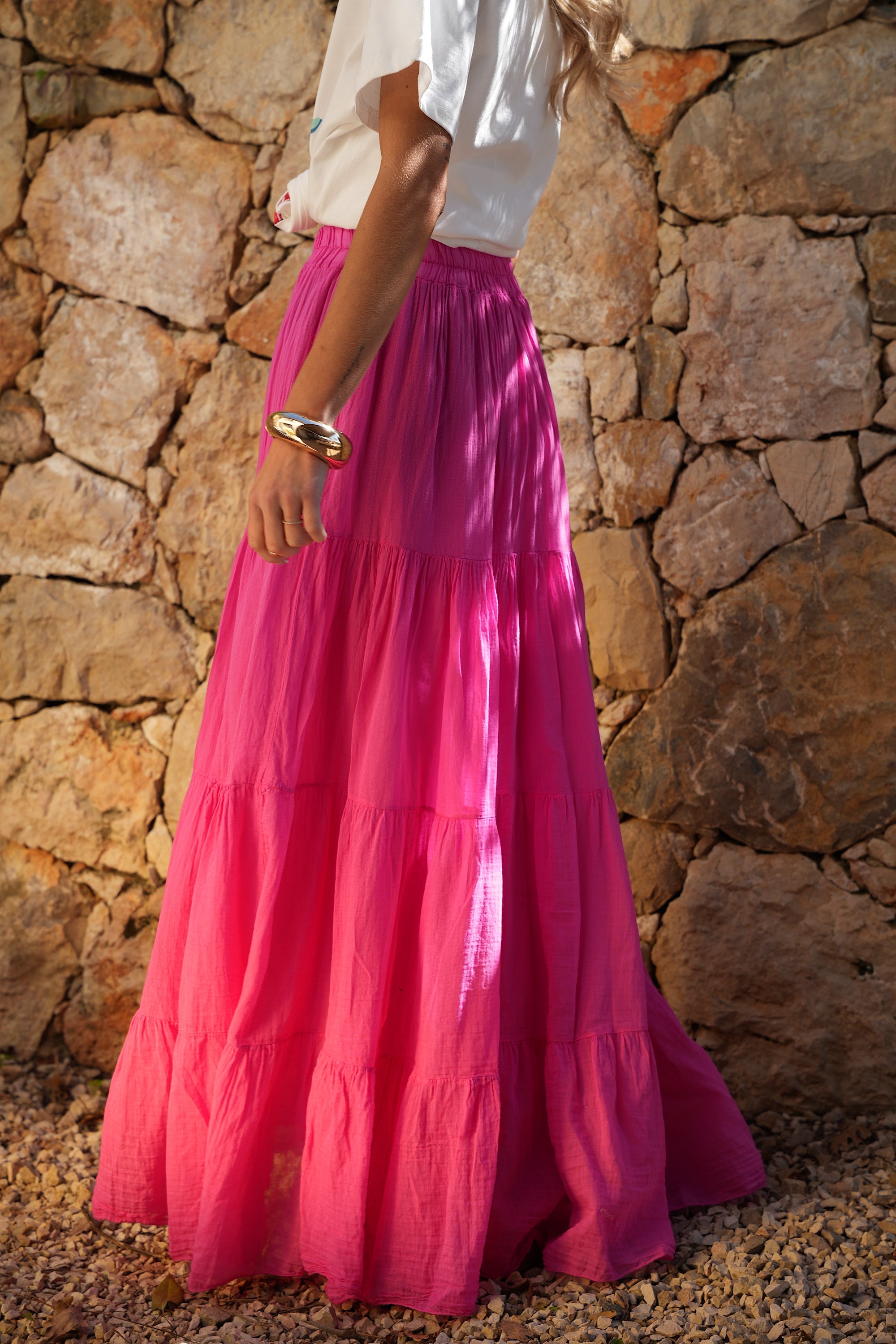 Jupe Longue Chloé - Rose