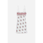 Robe Célimène - Blanc/Rouge