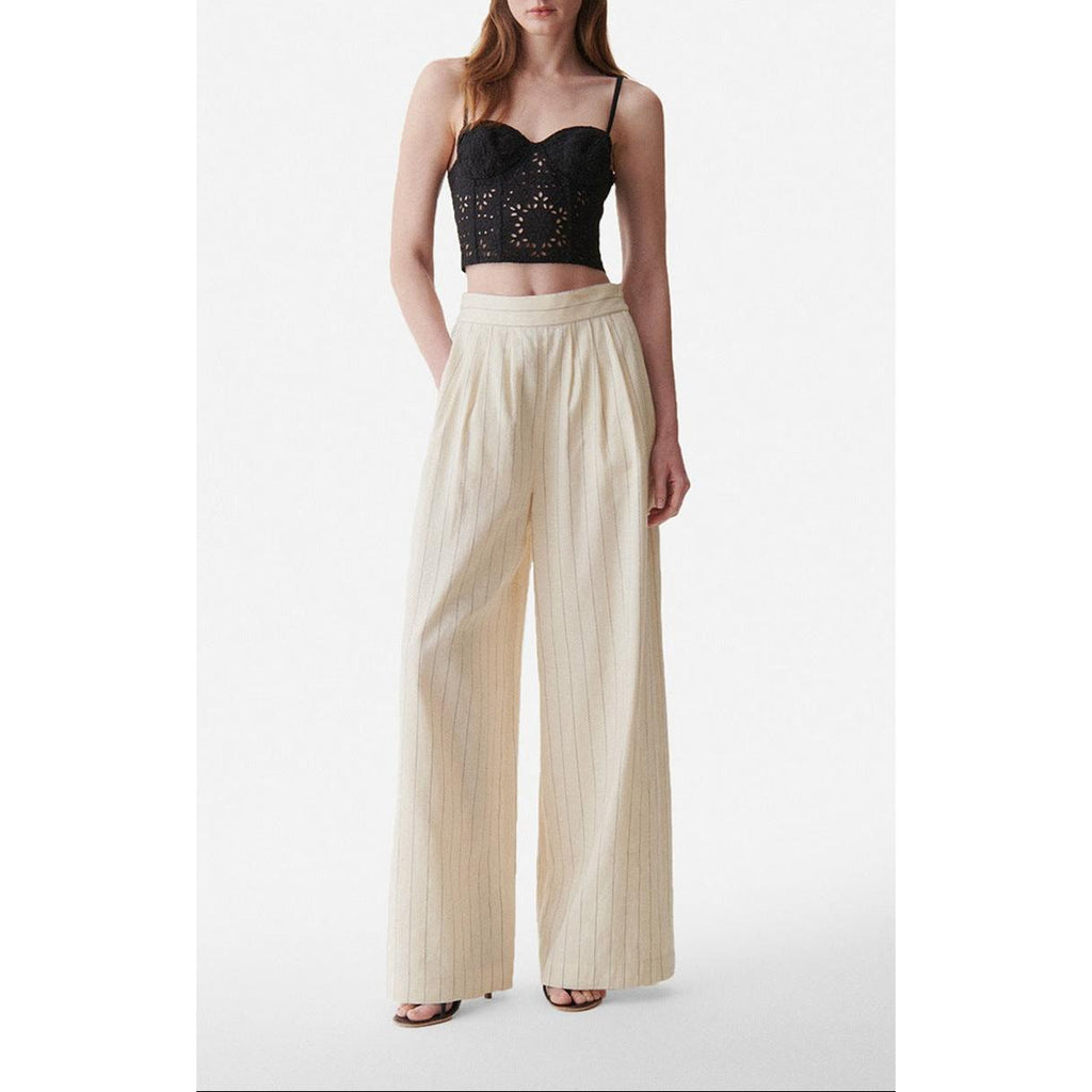Pantalon Nunes - Blanc/Bleu